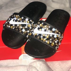 Custom Bling Nike Slides